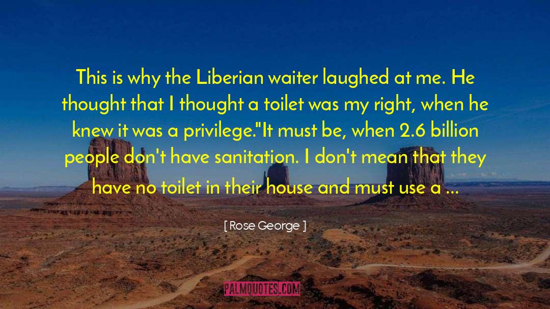 Defecate quotes by Rose George
