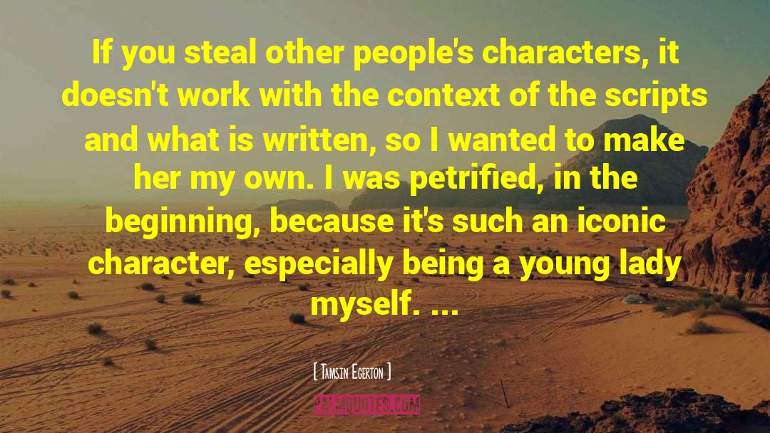 Defects Of Character quotes by Tamsin Egerton