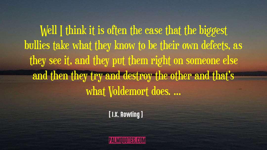 Defects quotes by J.K. Rowling