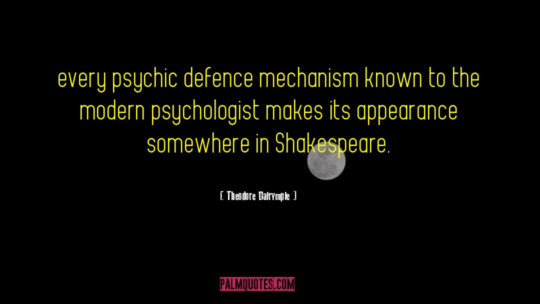 Defence Mechanism quotes by Theodore Dalrymple