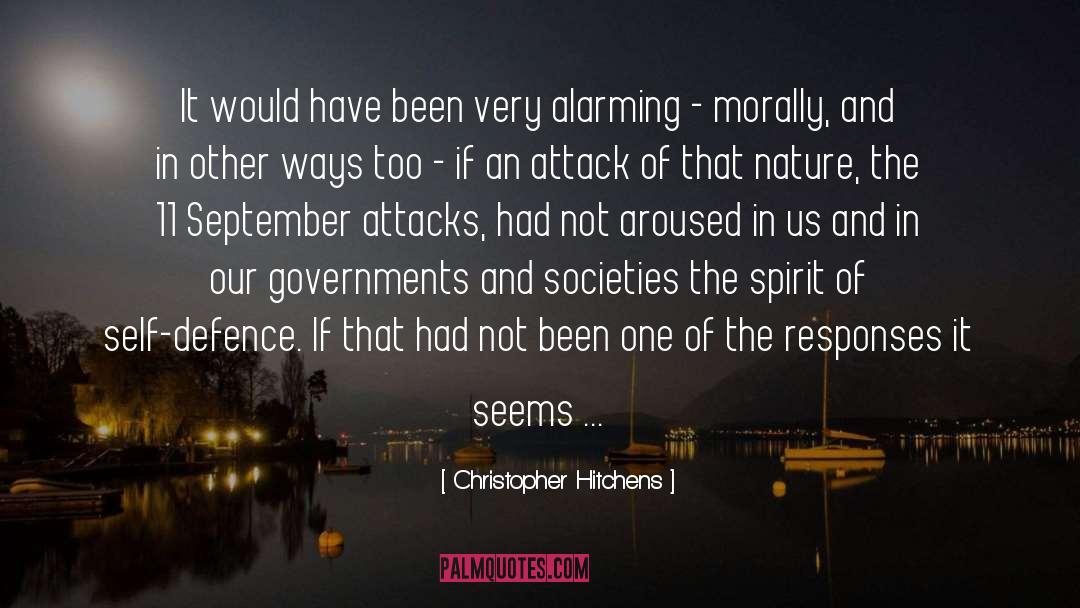 Defence quotes by Christopher Hitchens