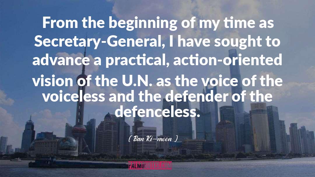 Defenceless quotes by Ban Ki-moon