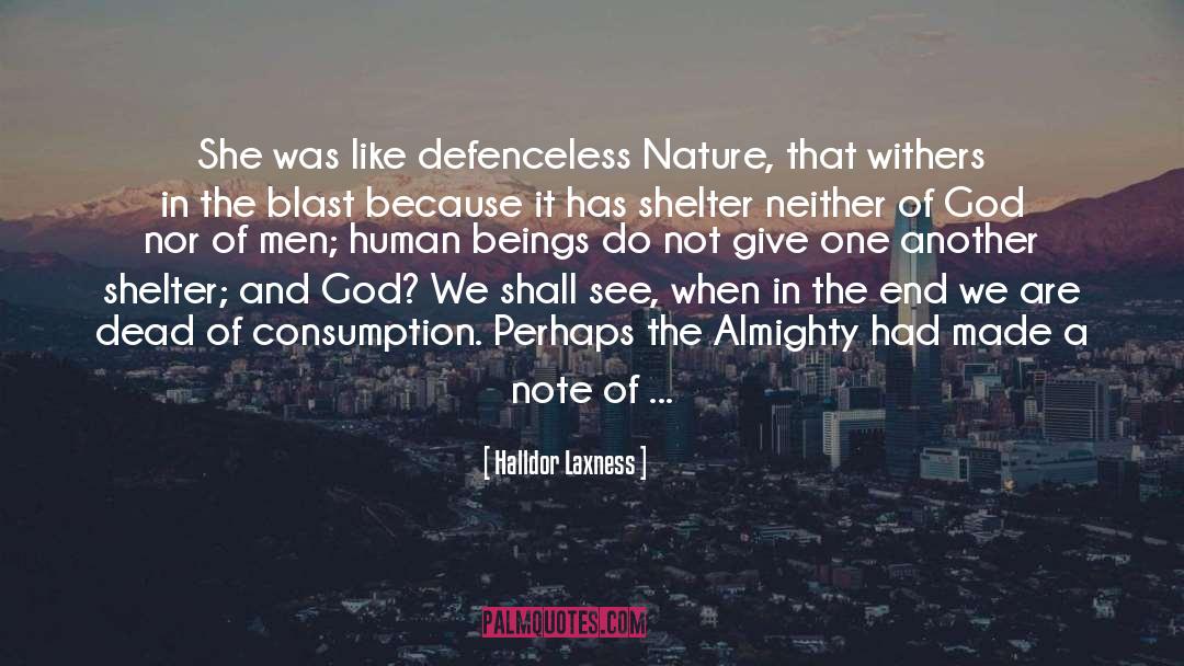 Defenceless quotes by Halldor Laxness