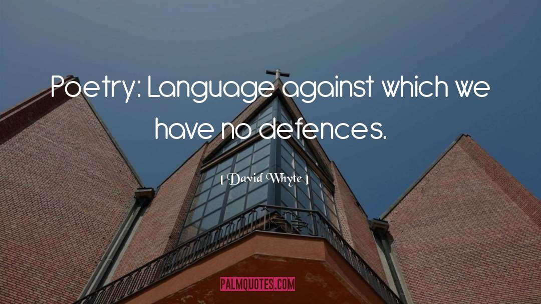 Defences quotes by David Whyte