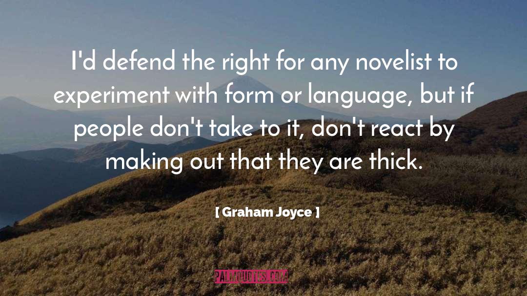 Defend International quotes by Graham Joyce