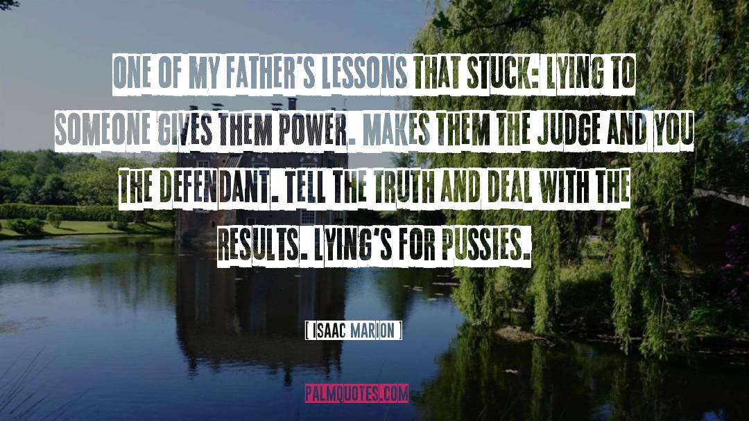 Defendant quotes by Isaac Marion