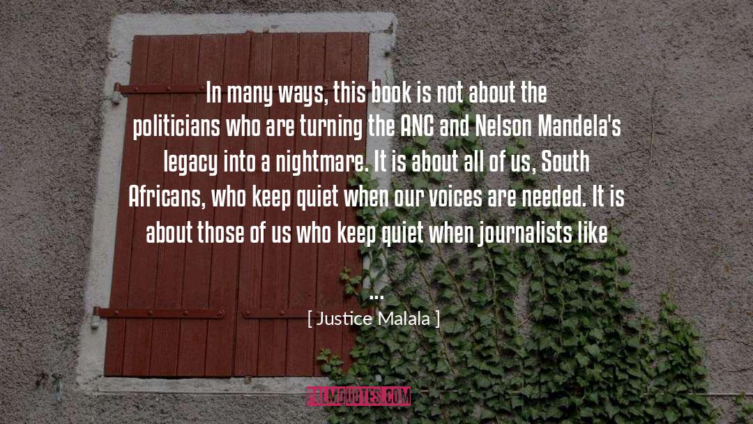 Defended quotes by Justice Malala