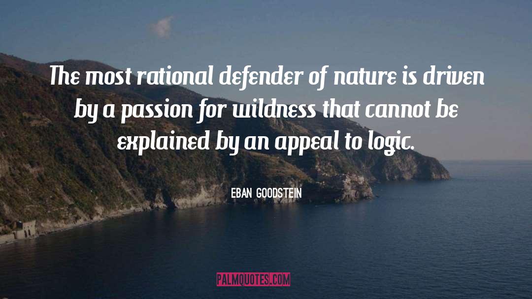 Defender quotes by Eban Goodstein