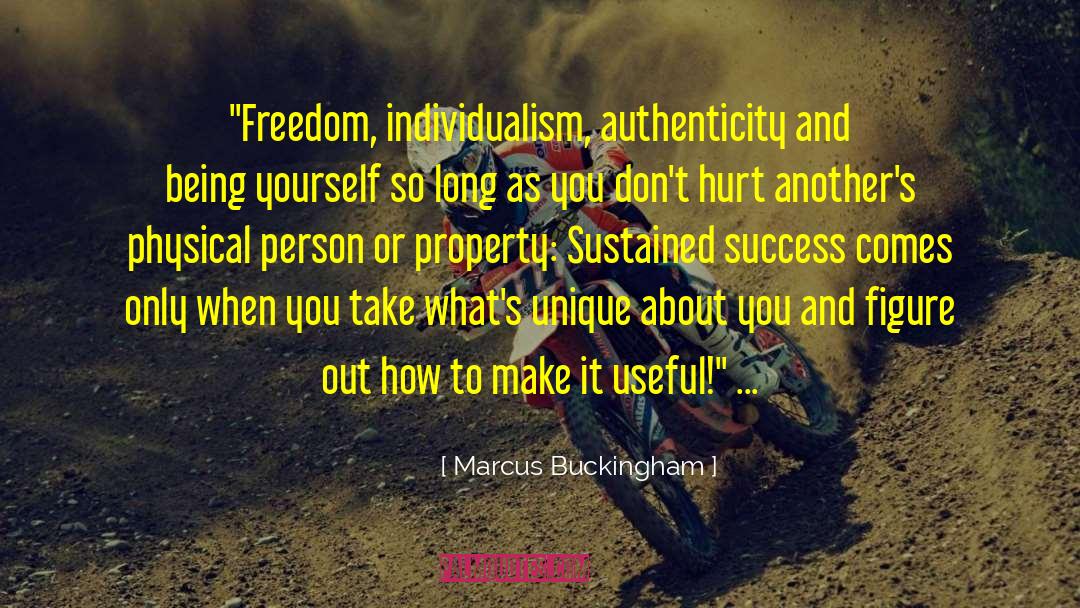Defending Freedom quotes by Marcus Buckingham