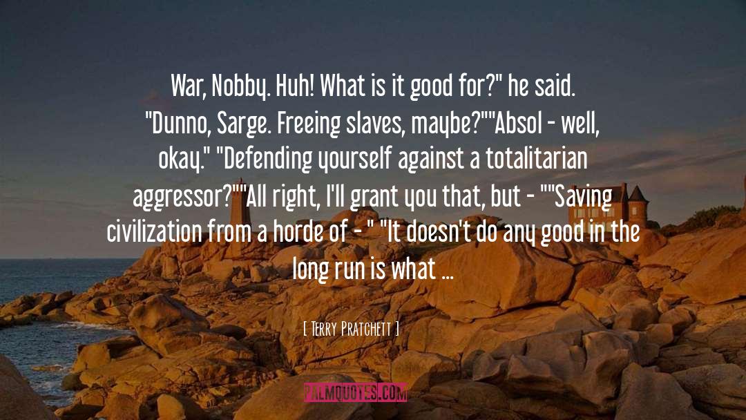 Defending quotes by Terry Pratchett