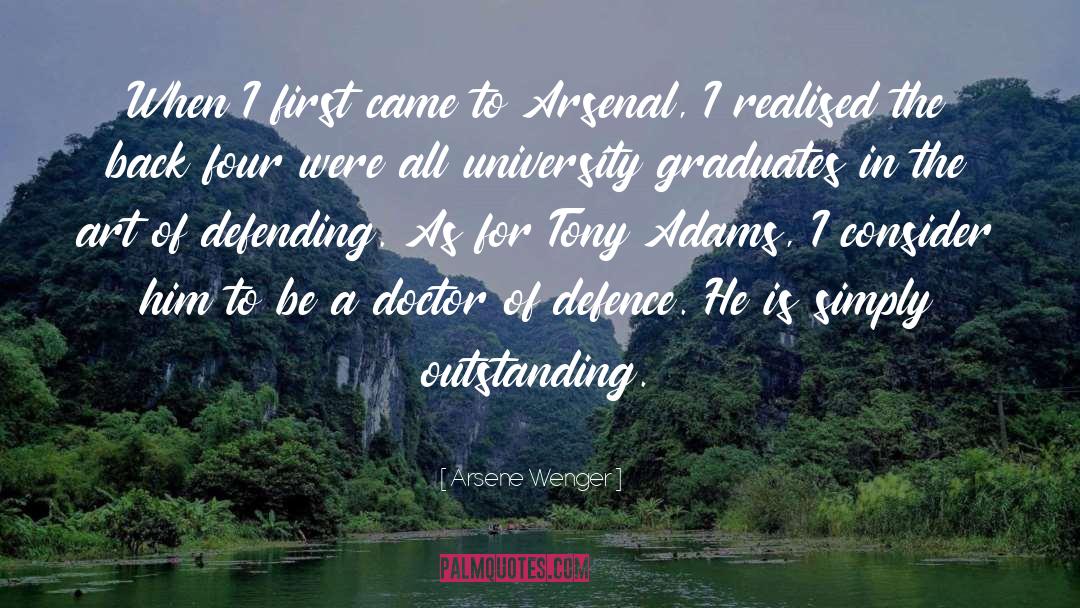Defending quotes by Arsene Wenger