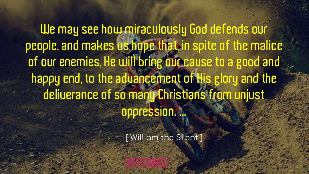Defends quotes by William The Silent