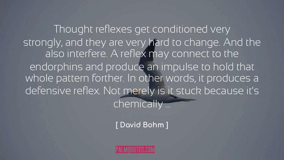 Defends quotes by David Bohm
