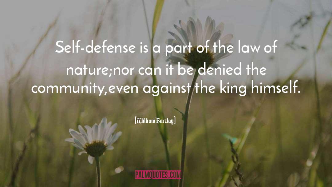 Defense Is Impregnable quotes by William Barclay