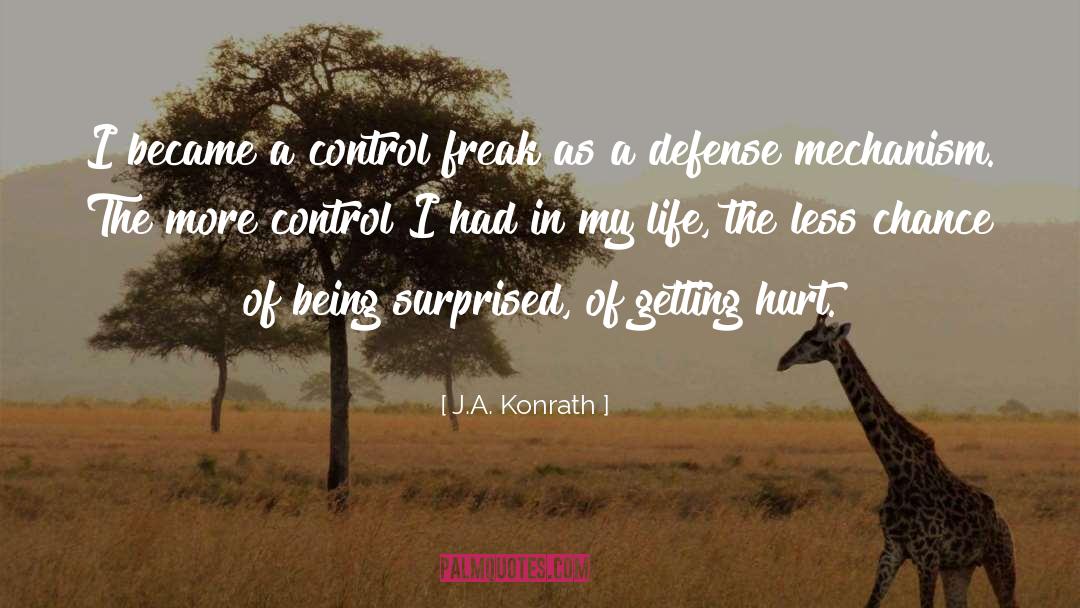 Defense Mechanism quotes by J.A. Konrath