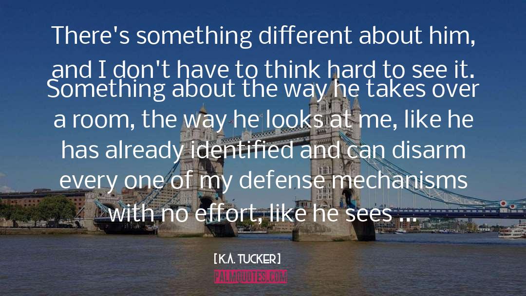 Defense Mechanisms quotes by K.A. Tucker