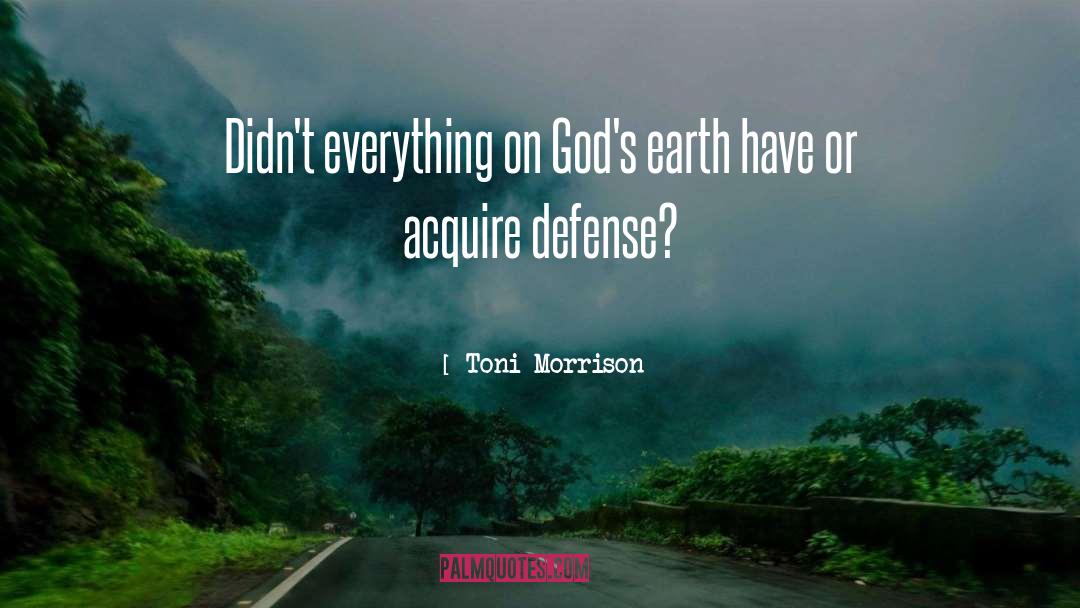 Defense Motivational quotes by Toni Morrison