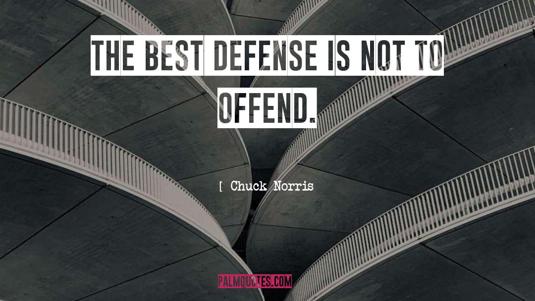 Defense Motivational quotes by Chuck Norris