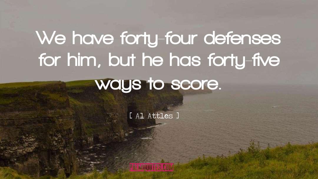 Defenses quotes by Al Attles