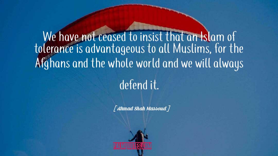 Defensive Behavior quotes by Ahmad Shah Massoud