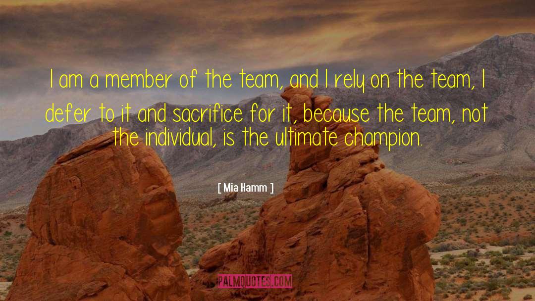 Defer quotes by Mia Hamm