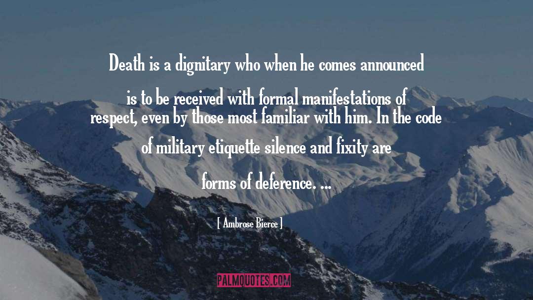 Deference quotes by Ambrose Bierce