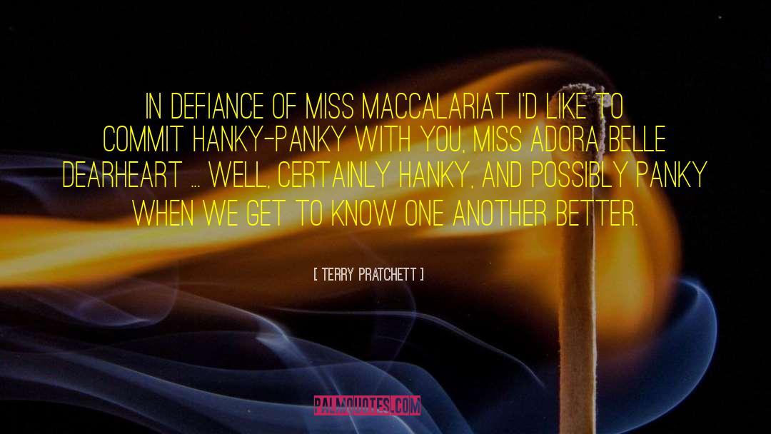 Defiance quotes by Terry Pratchett