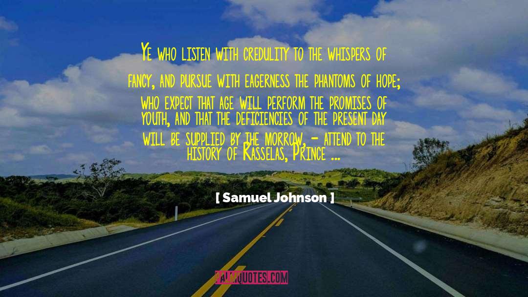 Deficiencies quotes by Samuel Johnson