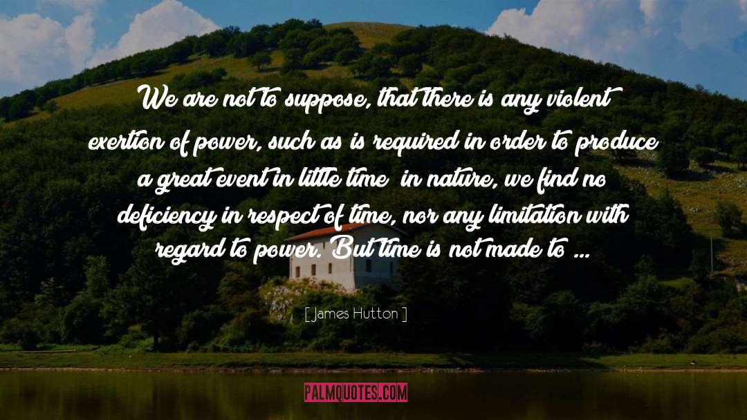 Deficiency quotes by James Hutton