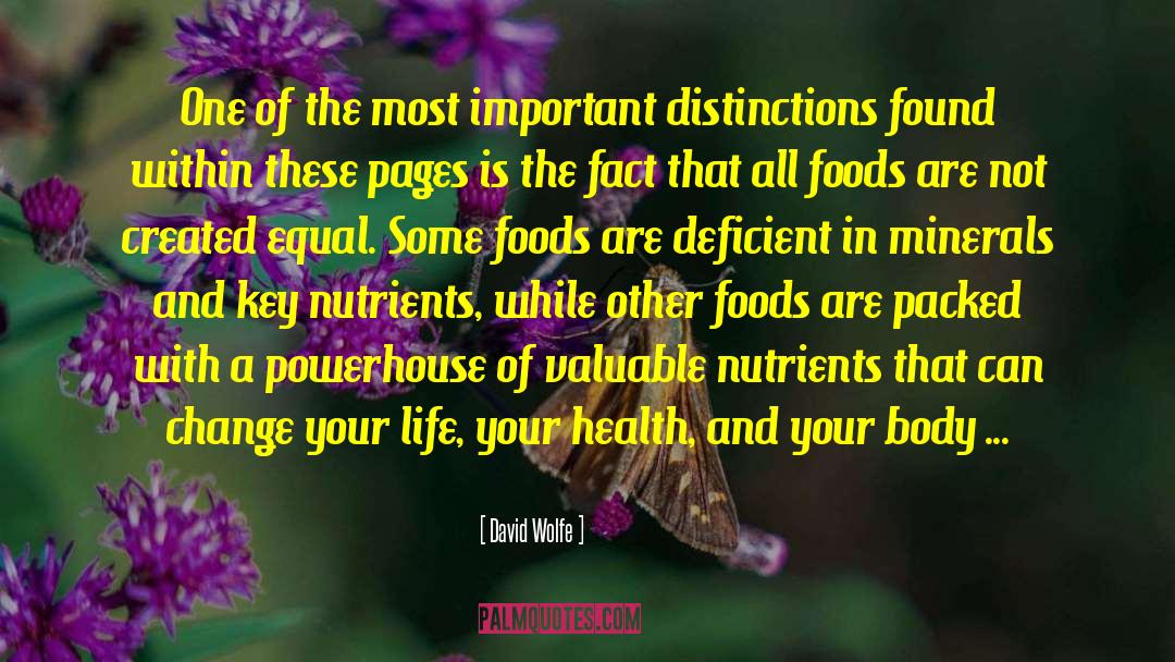 Deficient Synonym quotes by David Wolfe