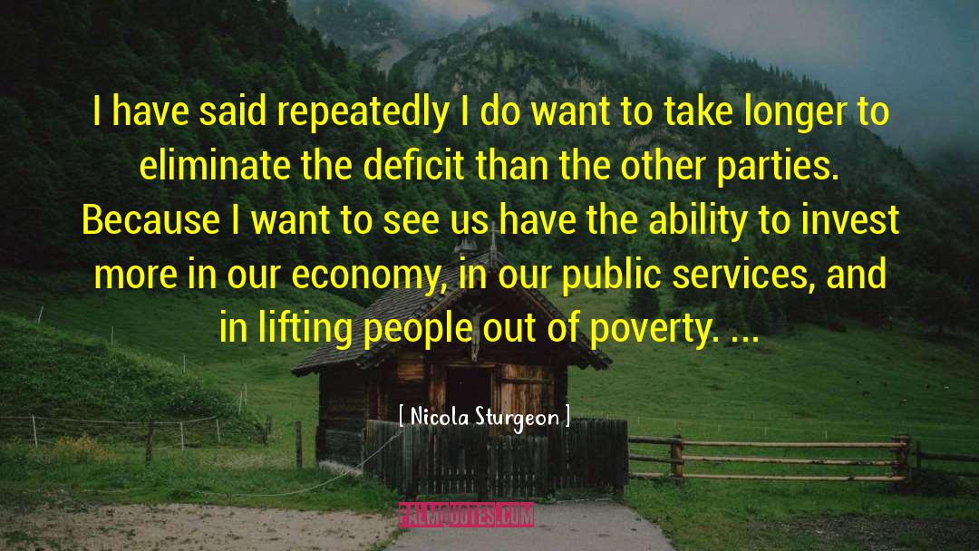 Deficit quotes by Nicola Sturgeon