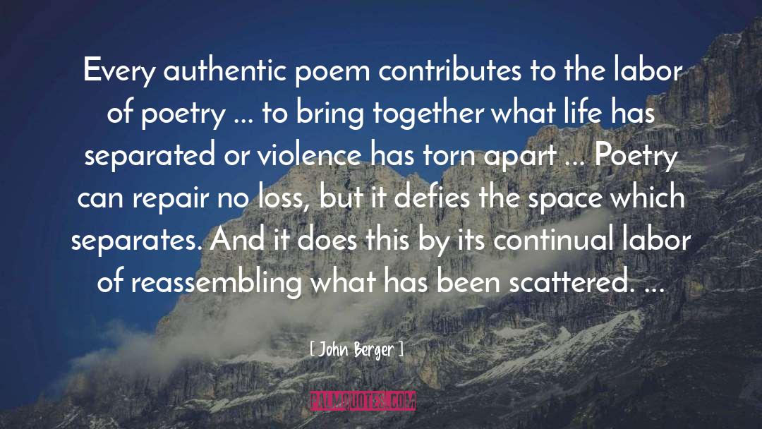Defies quotes by John Berger