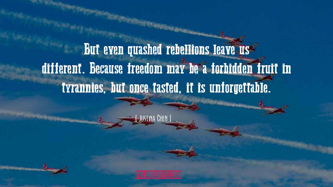 Define Freedom quotes by Justina Chen