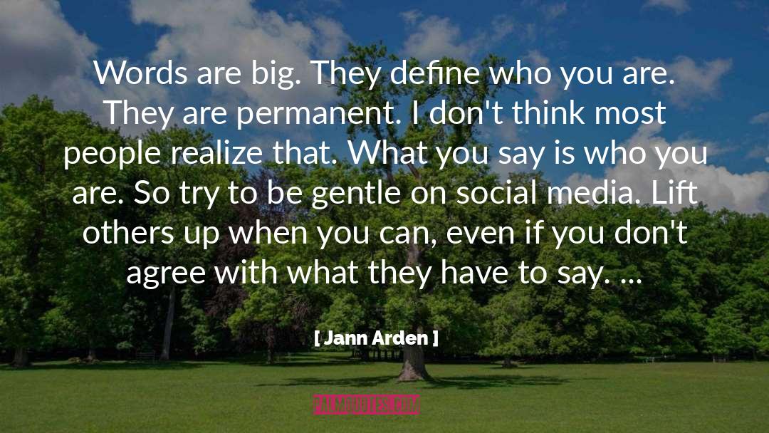 Define Who You Are quotes by Jann Arden