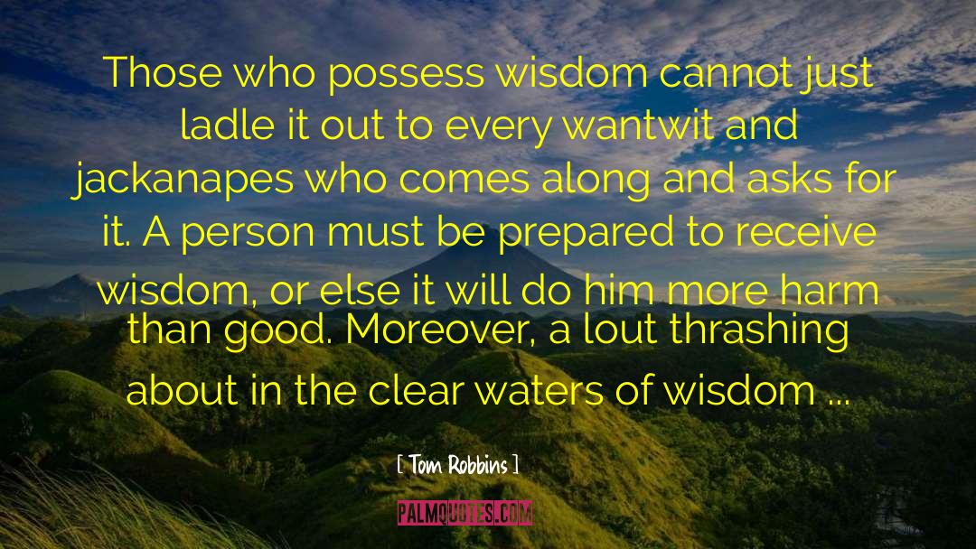 Define Wisdom quotes by Tom Robbins