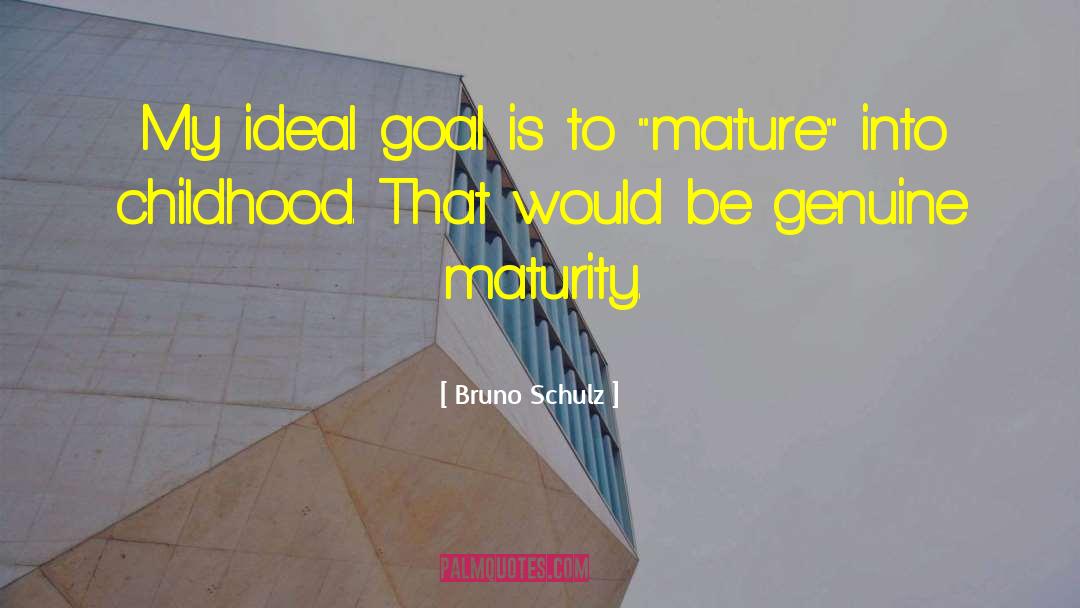 Definite Goal quotes by Bruno Schulz