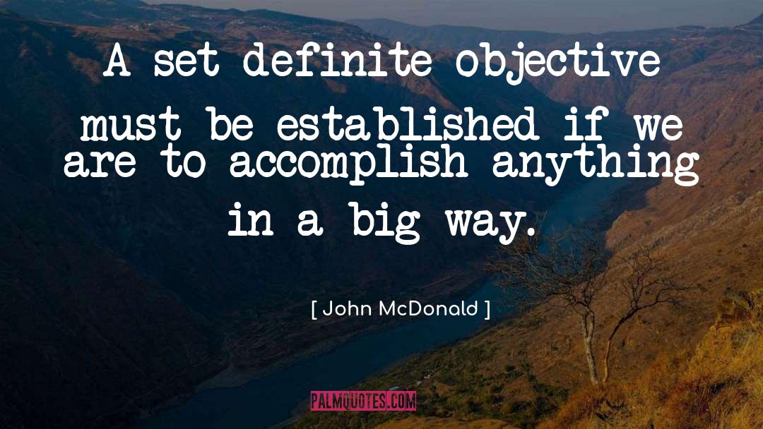 Definite quotes by John McDonald
