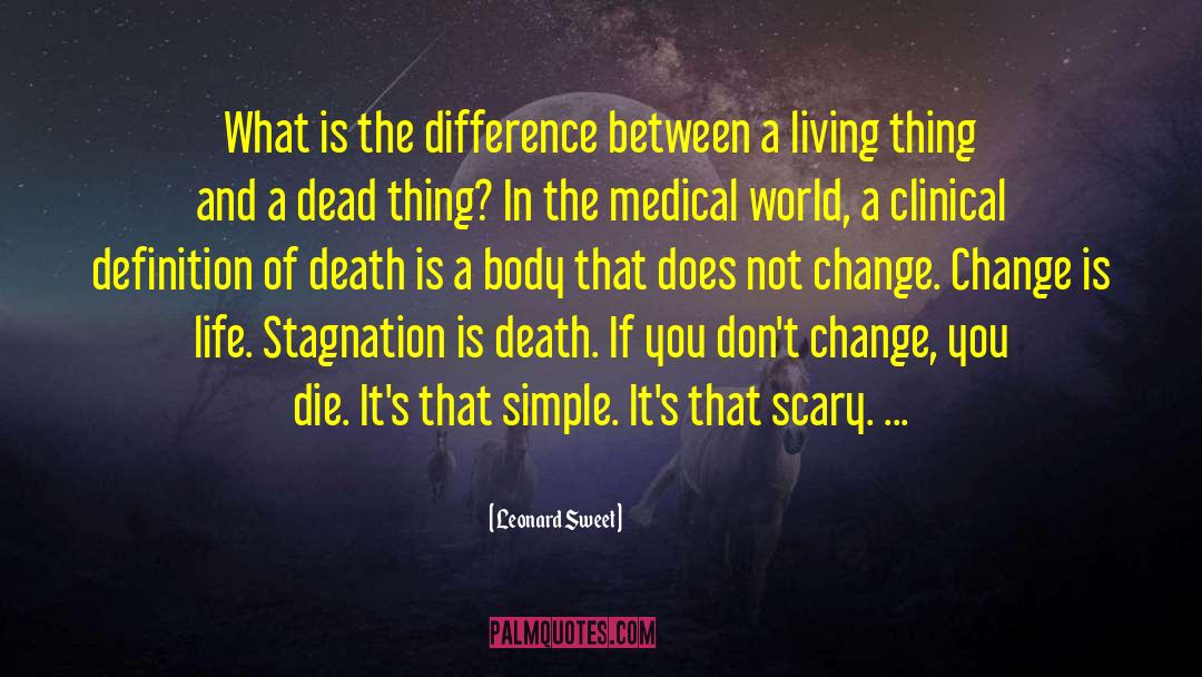 Definition Of Death quotes by Leonard Sweet