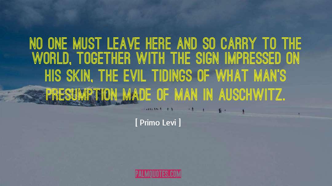 Definition Of Evil quotes by Primo Levi
