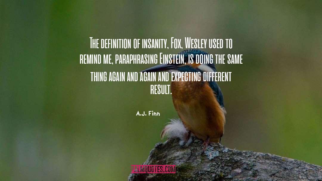 Definition Of Insanity quotes by A.J. Finn