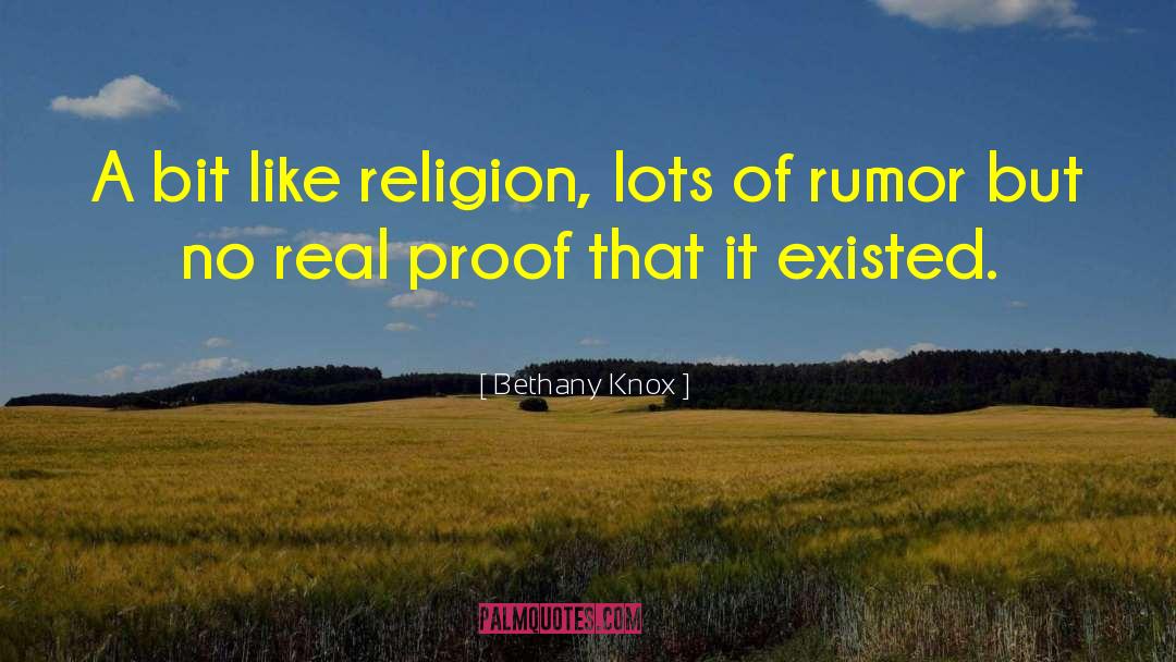 Definition Of Religion quotes by Bethany Knox