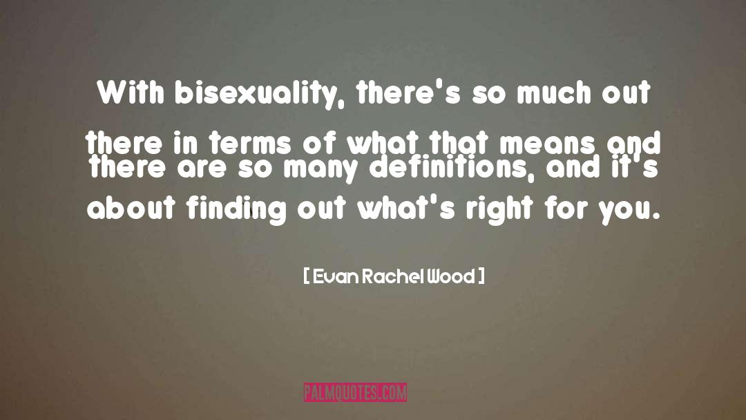 Definitions quotes by Evan Rachel Wood