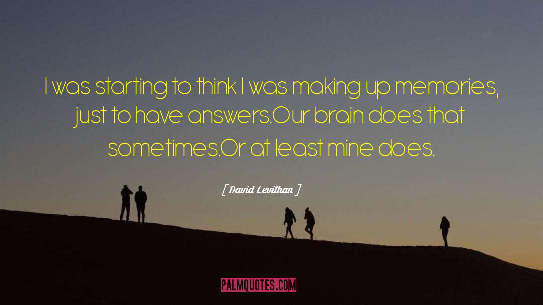 Definitive Answers quotes by David Levithan