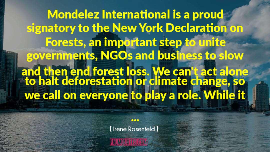 Deforestation quotes by Irene Rosenfeld