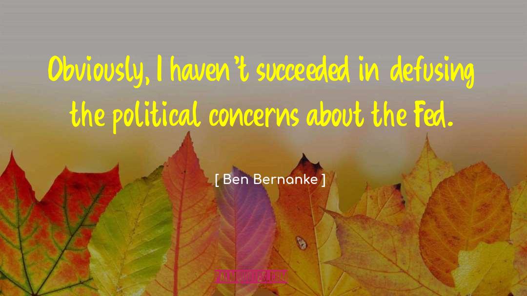 Defusing quotes by Ben Bernanke