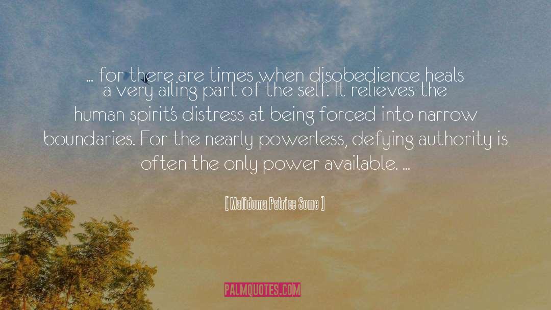Defying Authority quotes by Malidoma Patrice Some