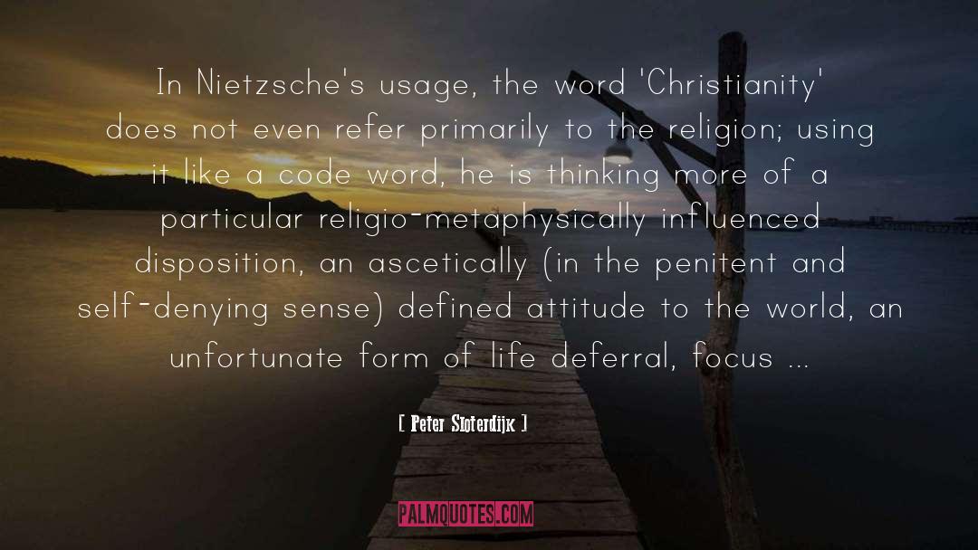 Degeneration Of Religion quotes by Peter Sloterdijk