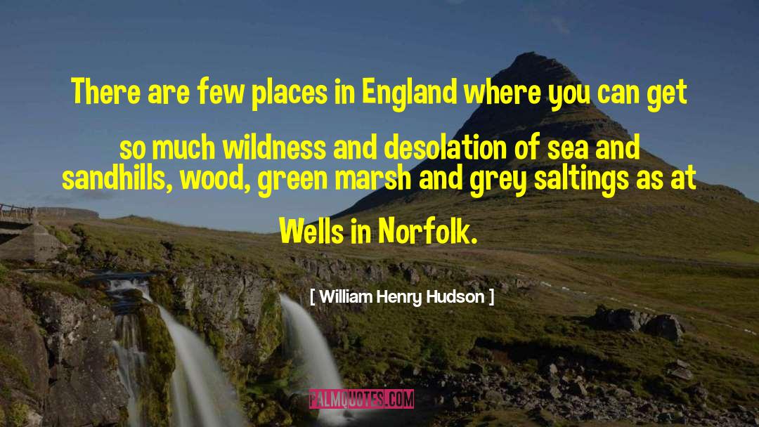 Degollados Norfolk quotes by William Henry Hudson