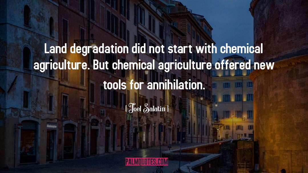 Degradation quotes by Joel Salatin