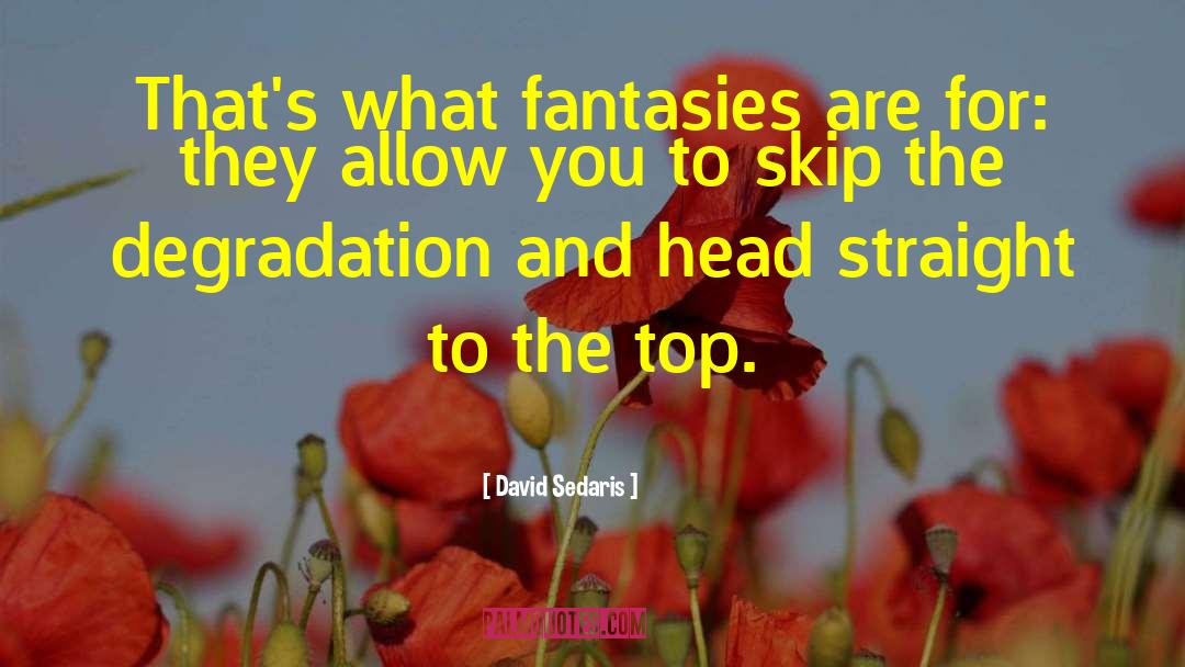 Degradation quotes by David Sedaris